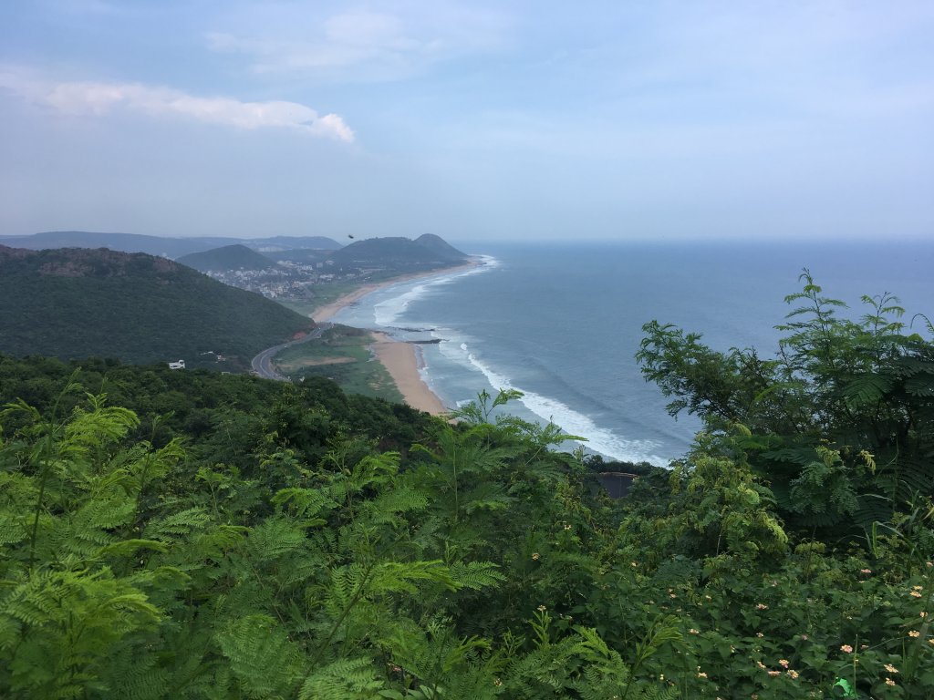 A Mesmerizing Sea View from One of the Corners of Kailasagiri in Visakhapatnam