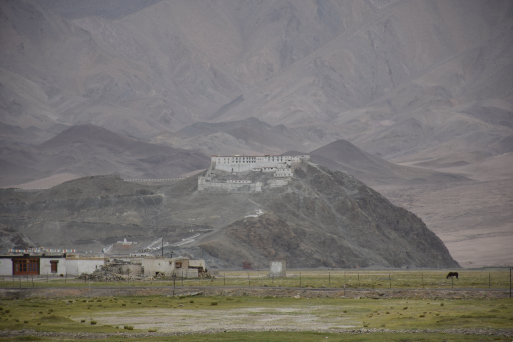 Hanle Monastery at a visible still far off distance