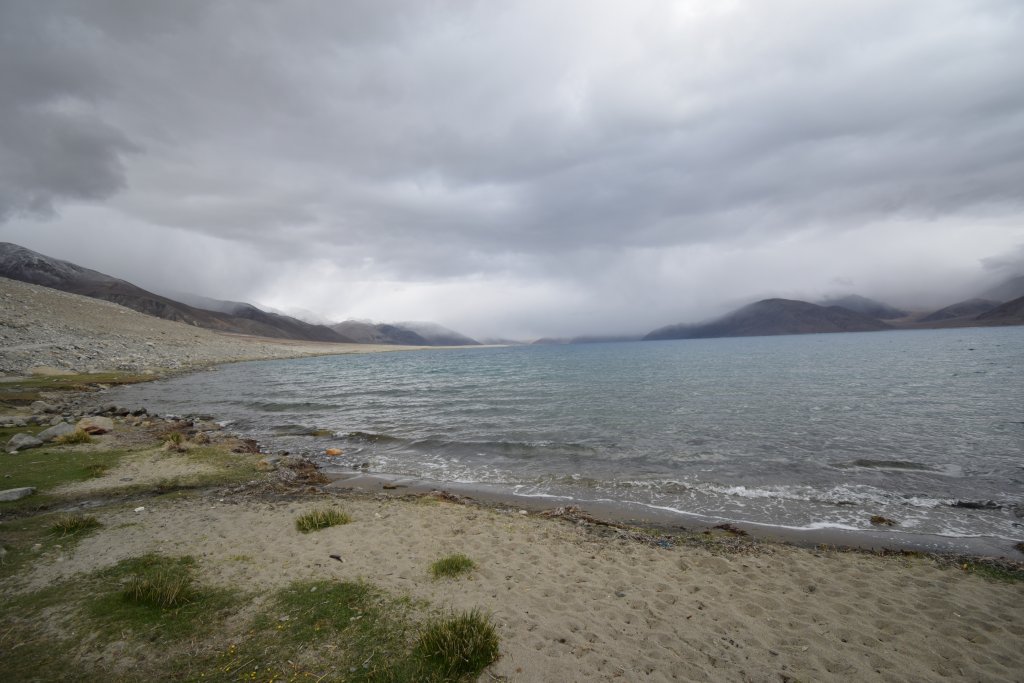 Pangong Tso Lake in evening