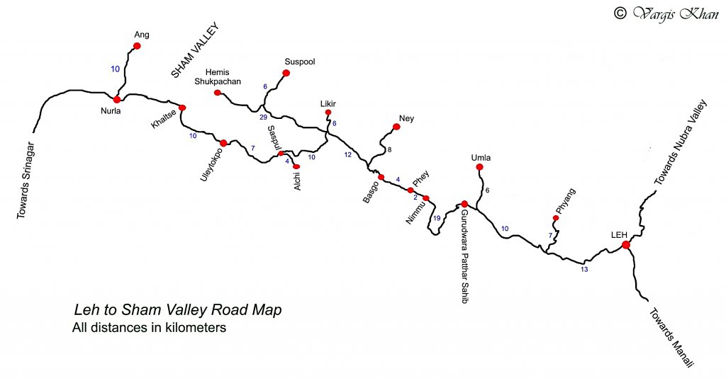 Sham Valley-Places to visit(MAP)-{Credit:Vargis khan}