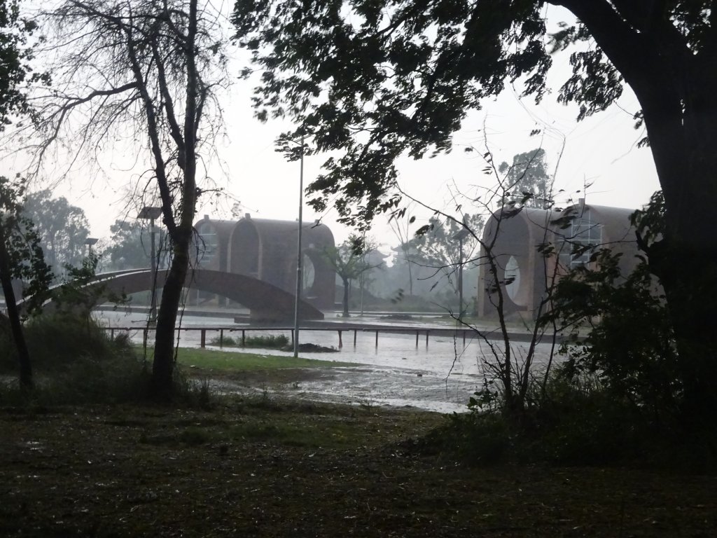 Lumbini Museum in rainy weather