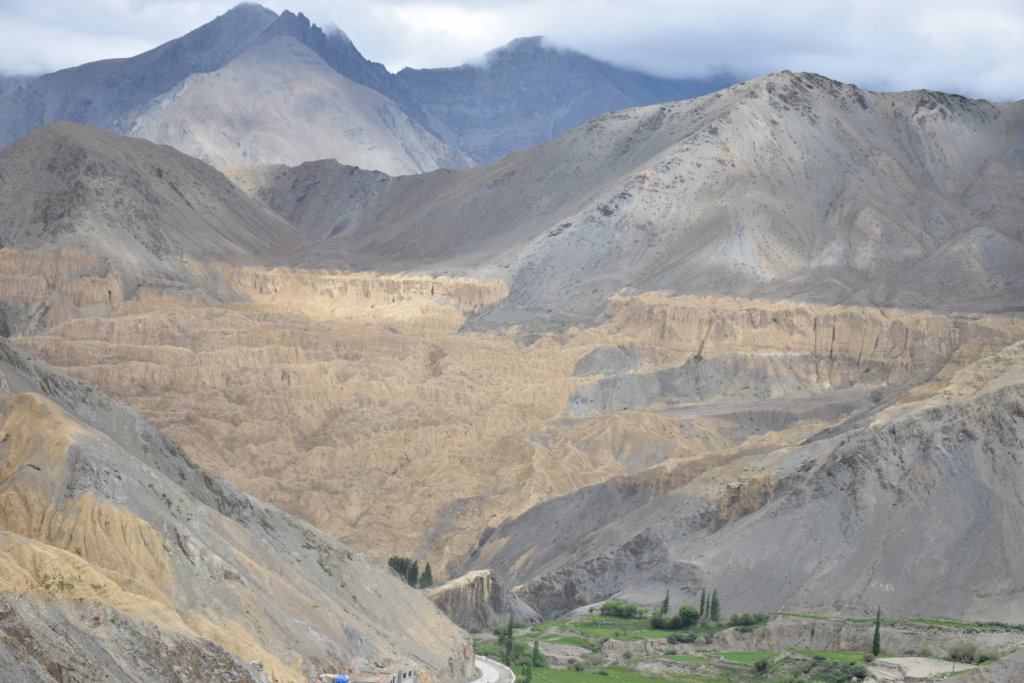 The beautiful moonland landscape at Lamayuru