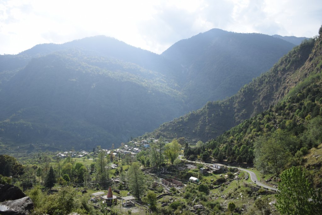 View of Beautiful Garhwal Himalayas