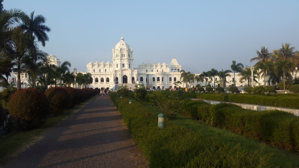 Wide-angled view of Ujjayanta Palace