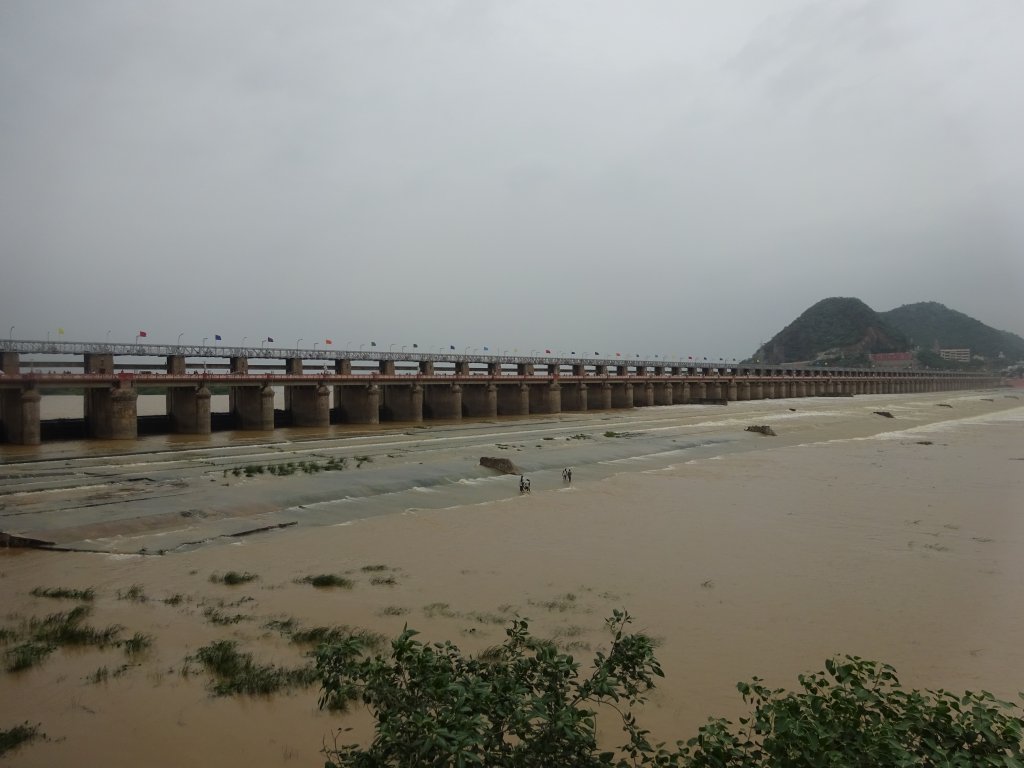 Prakasam Barrage in Vijayawada