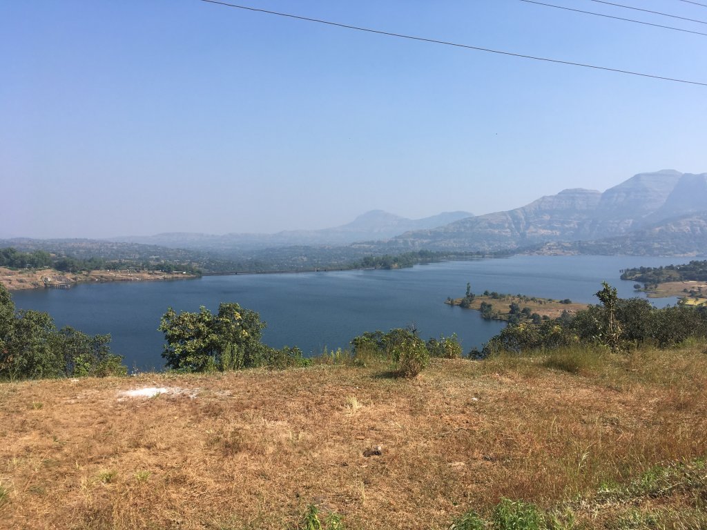 Wilson Dam with Kalsubai Peak far away 