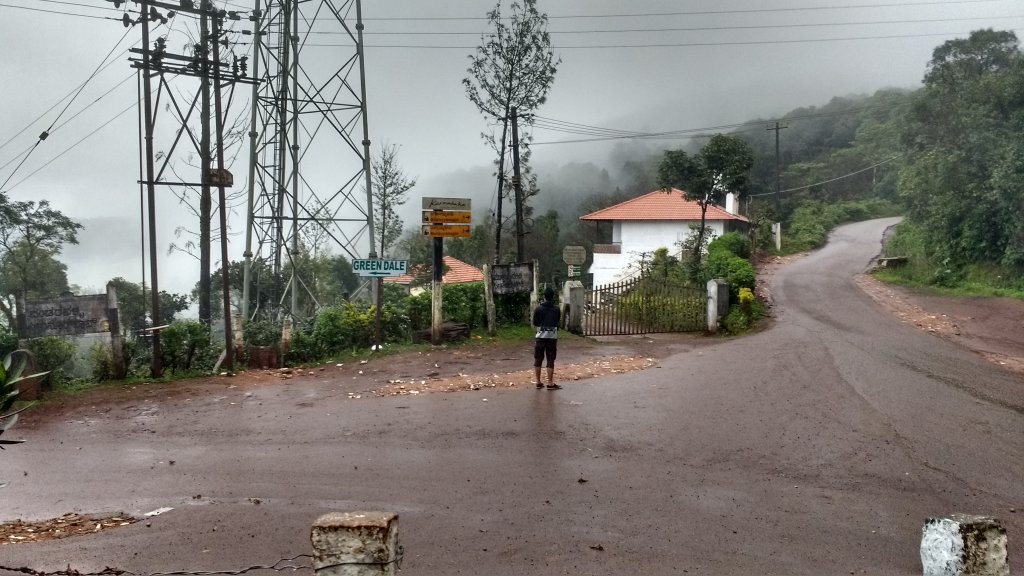 The peak of Mullayangiri is  3 kms uphill