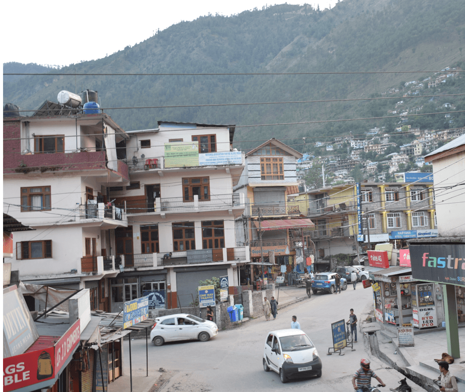 Kullu in late evening time