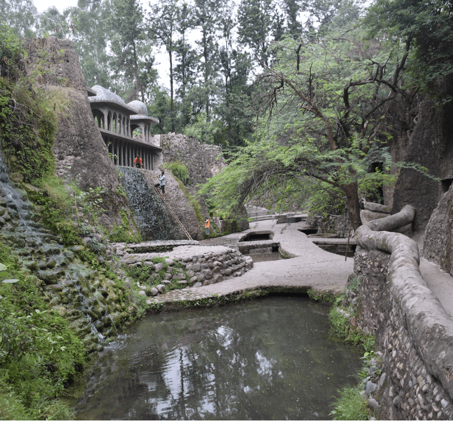 Rock garden-a beautiful view inside